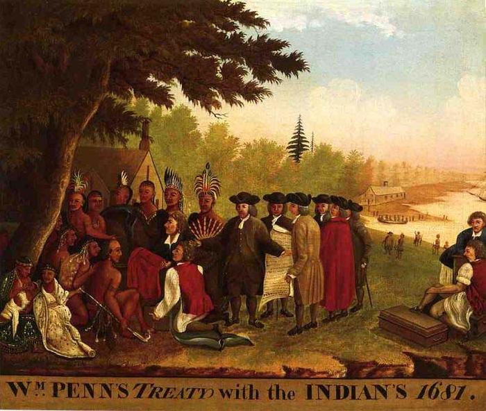 Edward Hicks Penn Treaty oil painting picture